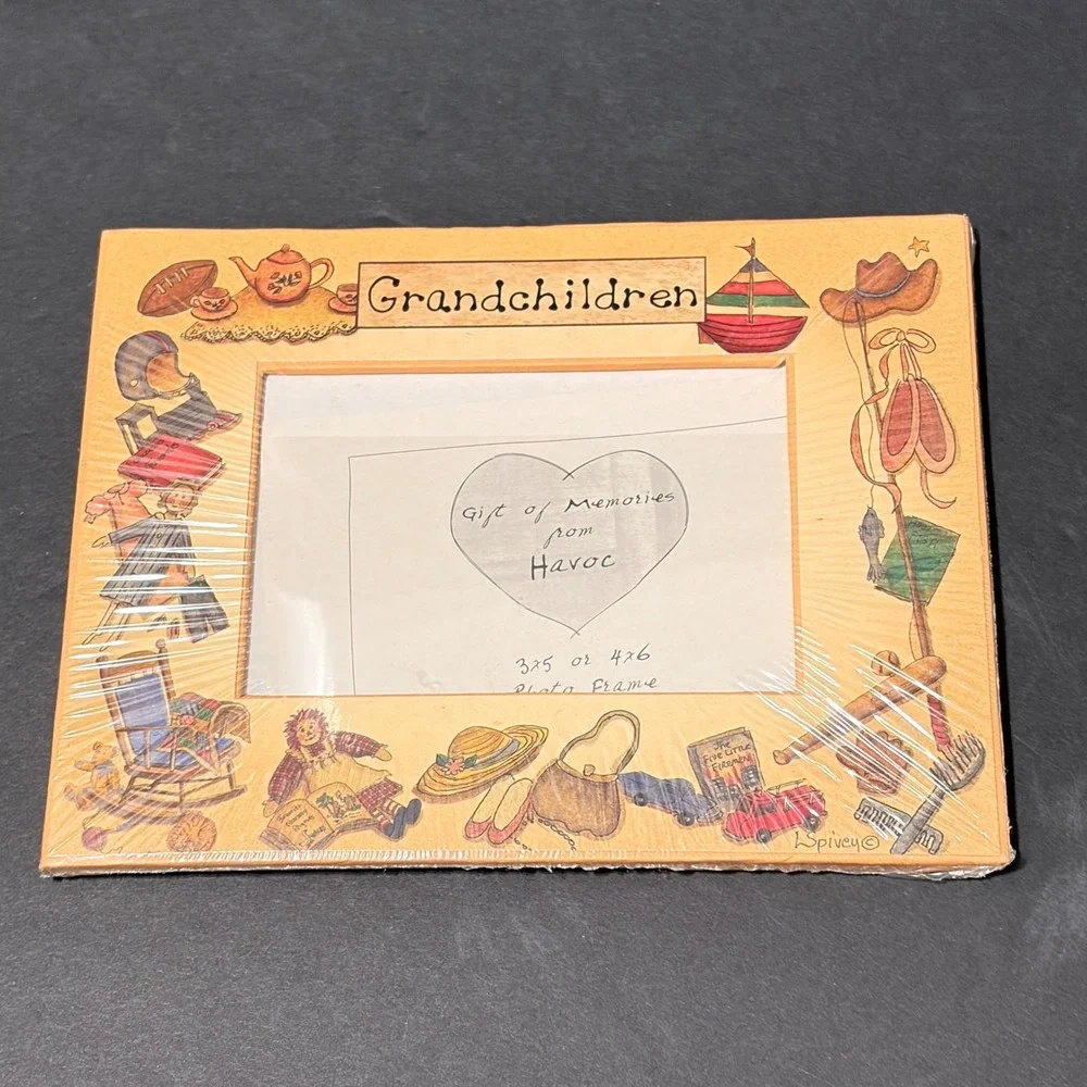 Havoc Publishing Grandchildren Photo Frame L Spivey 3x5 4x6 Vintage Art NIP